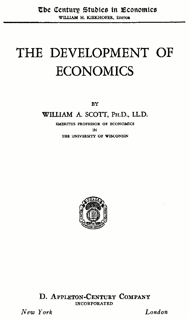 The Development of Economics
