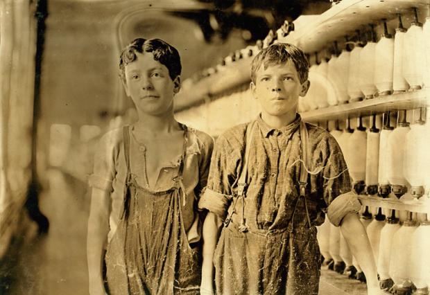 child workers in Burlington, Vermont, 1900s