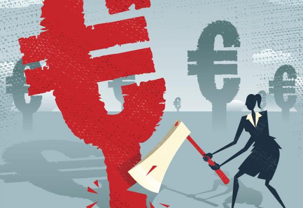 chopping euro tree down