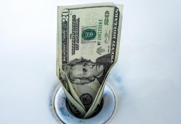 drain pipe with money