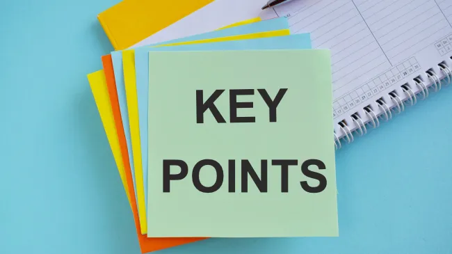 Key points