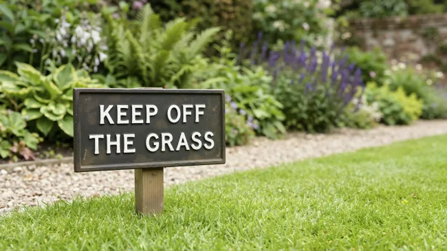 Keep off the grass