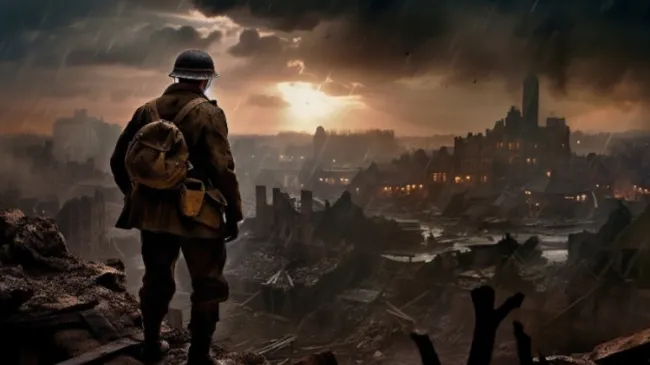 city destroyed in war