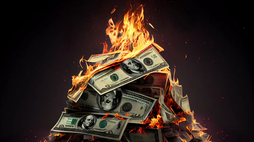 Burning money