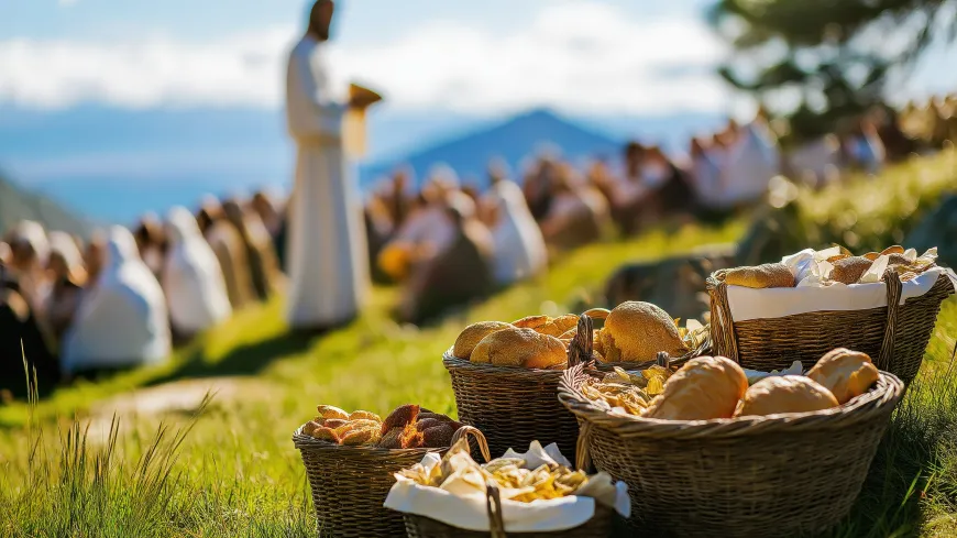 Jesus feeding 5000