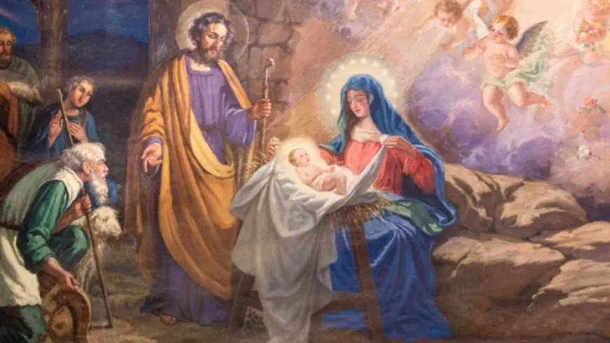 depiction of the first christmas