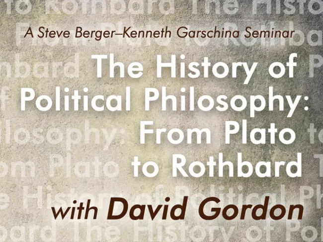 The History of Political Philosophy