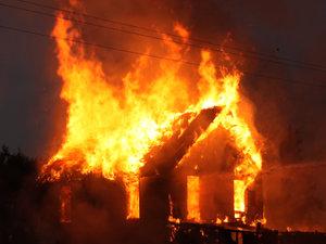 Burning buildings Burning buildings