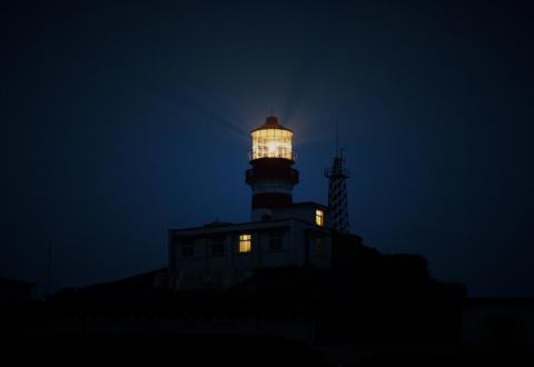 lighthouse nighttime