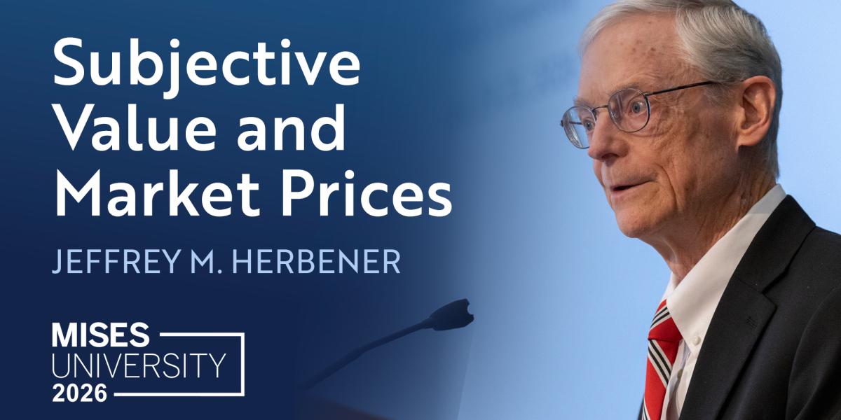Subjective Value and Market Prices Subjective Value and Market Prices