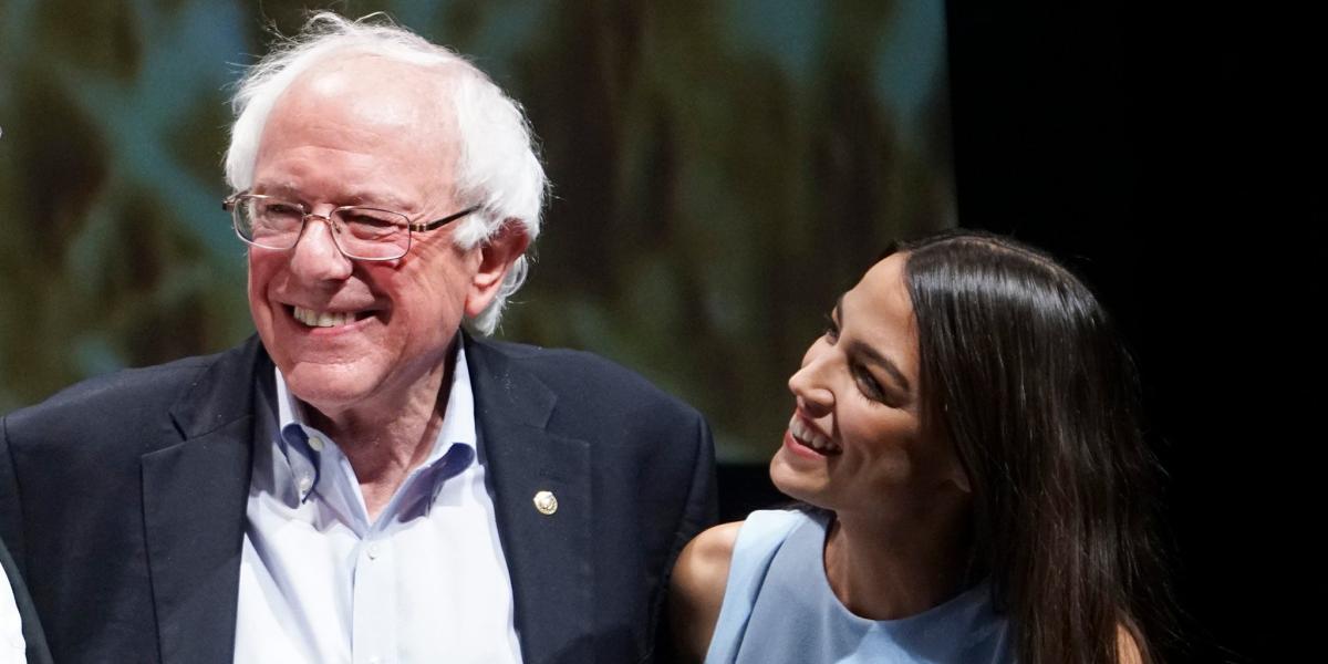 ocasio cortez bernie sanders
